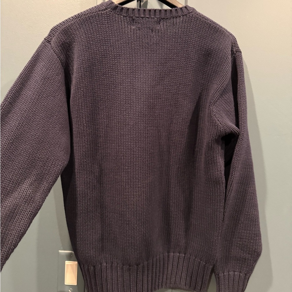 Polo by Ralph Lauren Men's Dark Gray Sweater with Emblem - Picture 3 of 3